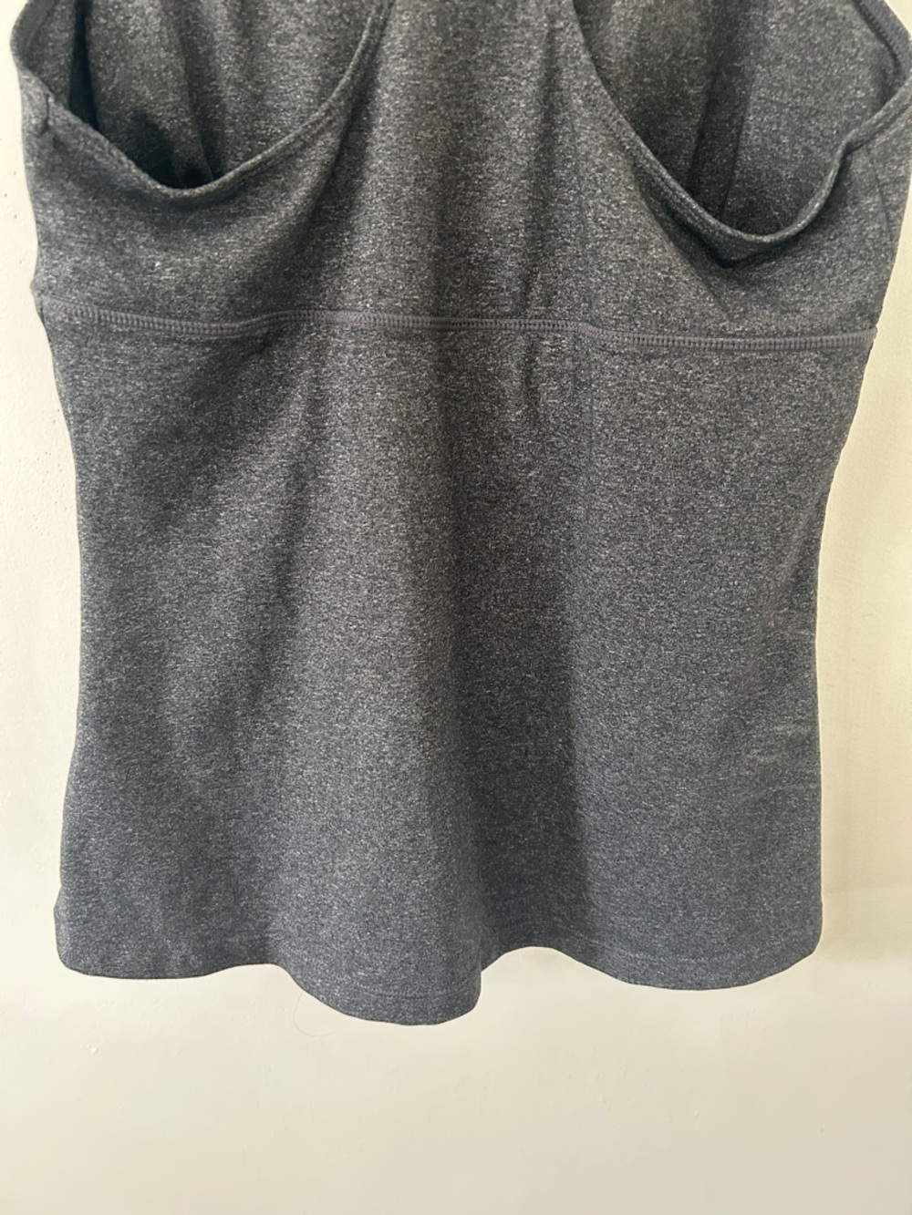 Prana Hope Tank Top Women's L Charcoal Heather Built-In Shelf Bra with Pads - Picture 6 of 11